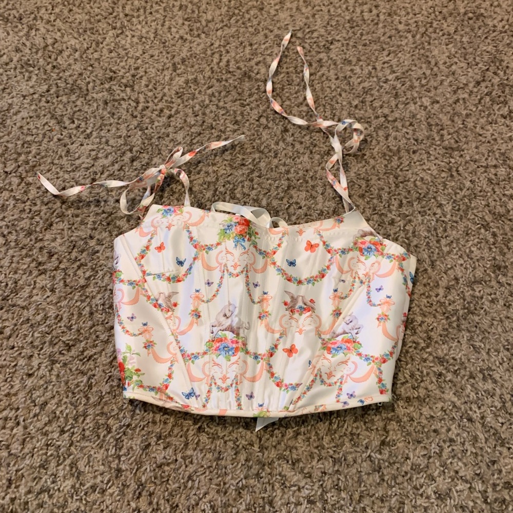Printed Corset Top
